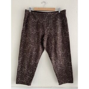 Casablanca By Marrakech Animal Print Leggings XXL Capris Athletic Yoga Sports